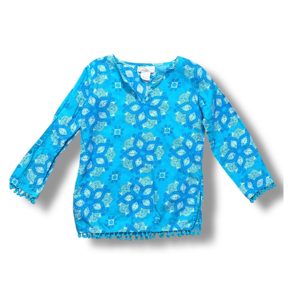 Masala Kids Pom Pom Tunic, Size 4Y